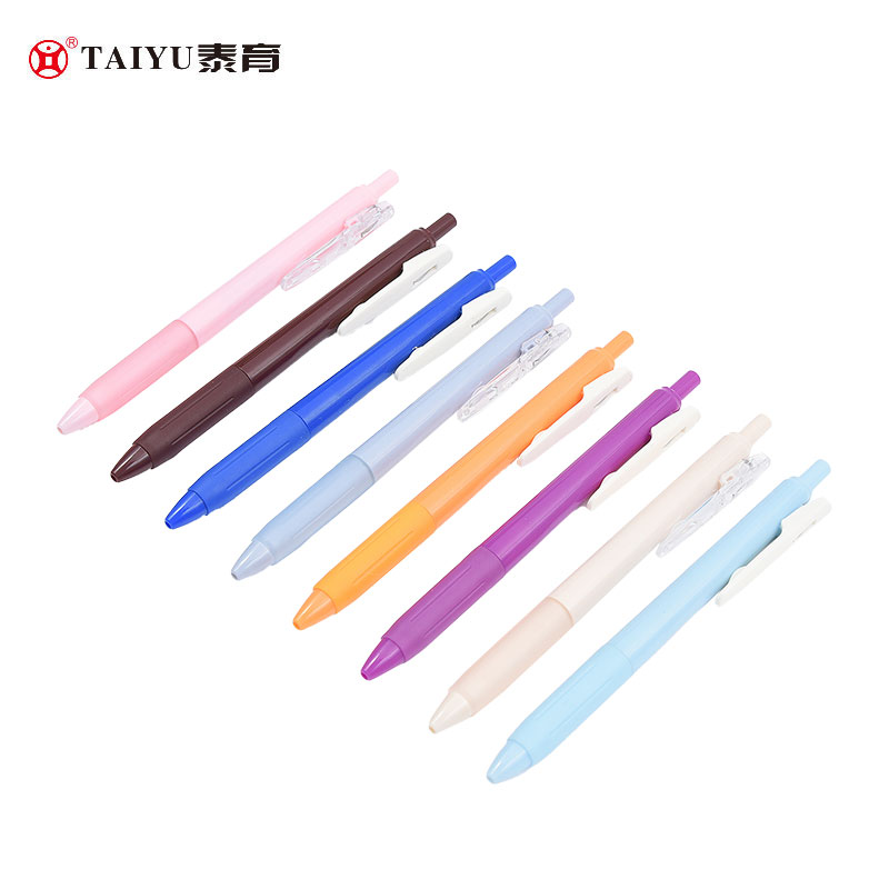 Students Use Roll Ball Pen With Classic Style Multi-Color Pen Holder 