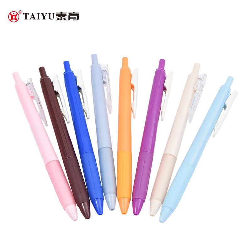 Students Use Roll Ball Pen With Classic Style Multi-Color Pen Holder 